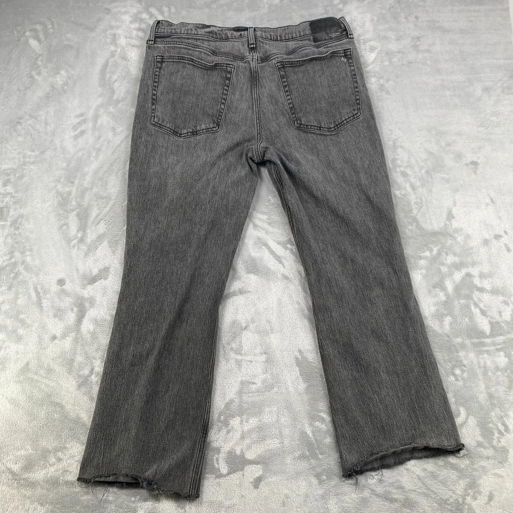 Rag & Bone Jeans Women's 33 Dark Gray Peyton Mid Rise‎ Bootcut Denim